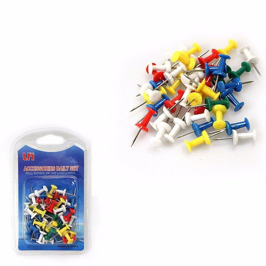 Assorted Pack BOARD TACKS -Coloured MAP Pins, Noticeboard Marker Push Pins   2192 (Large Letter Rate)