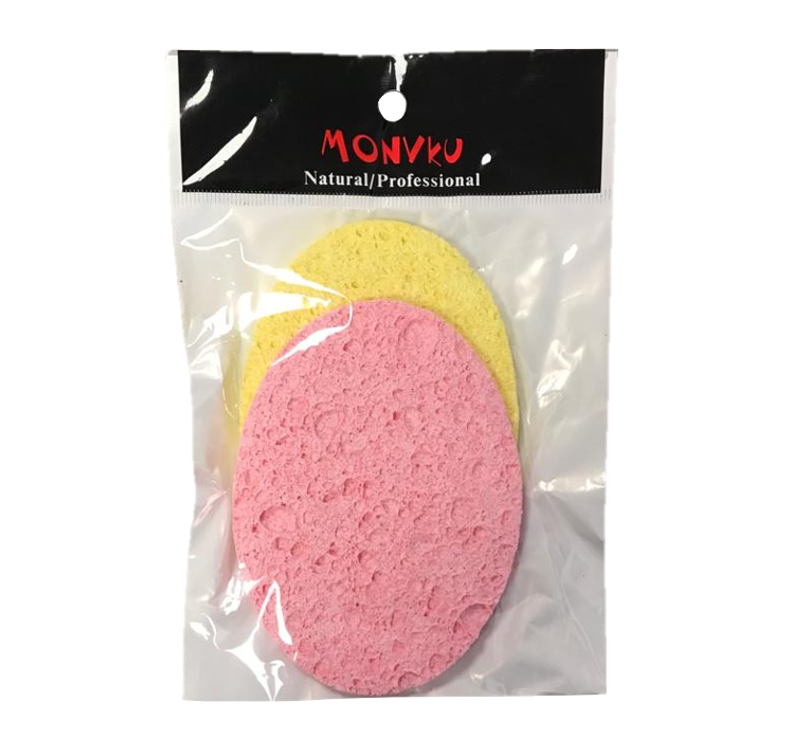 Cosmetic Make up Cleansing Sponge Pad Pack of 2 Assorted Designs and Colours 2868 (Large Letter Rate)