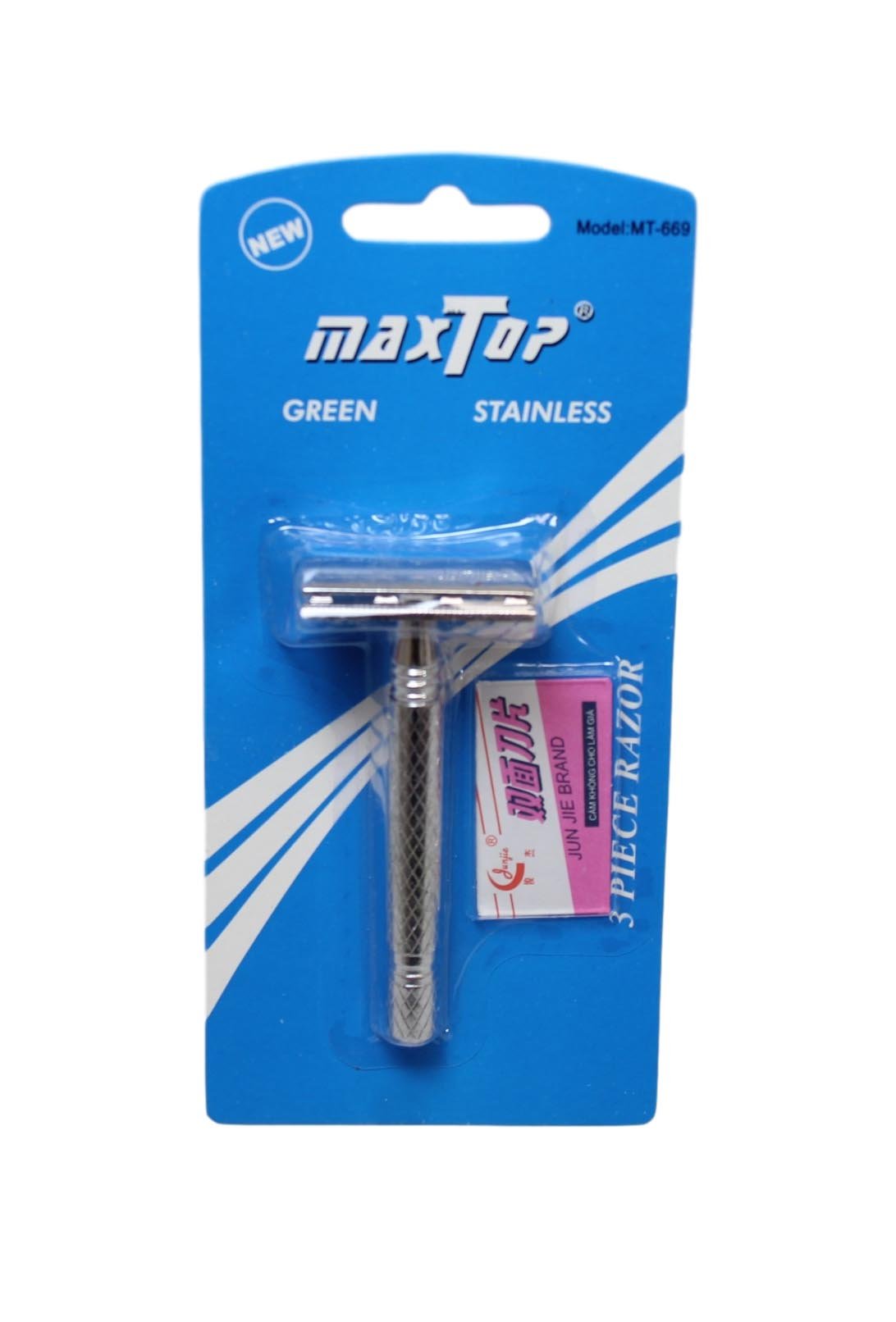 Mens Womens 3 Piece Razor Blade Stainless Steel Barbers Tool 10cm 2900 (Parcel Rate)