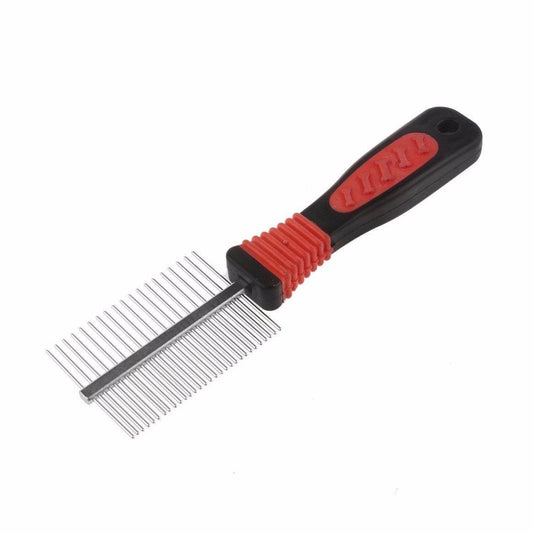 Double Sided Pet Cat Dog Metal Grooming Hair Comb Fur Rake Tool 17cm x 6cm  6358 /2511(Parcel Rate)