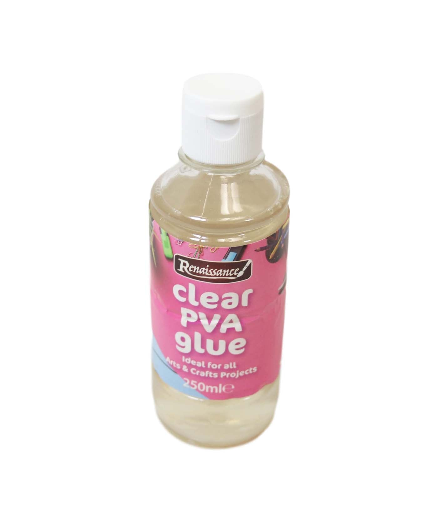 Clear PVA Glue Ideal For All Arts And Crafts Home School Sticking Glue 250ml 2937 (Parcel Rate)