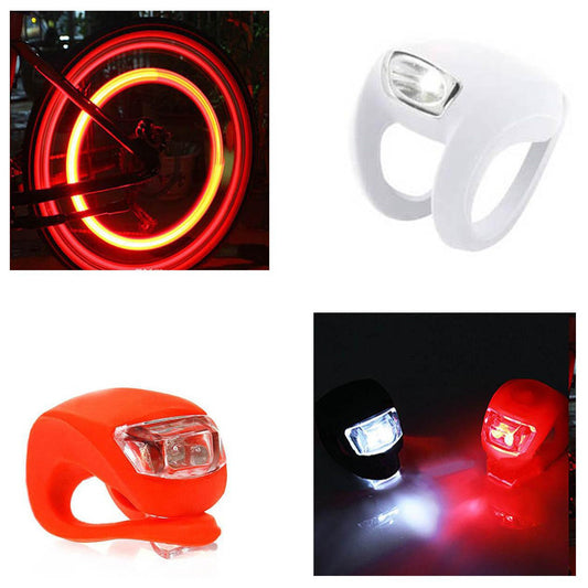1 LED Bike Light Assorted Colours 0529 A (Large Letter Rate)