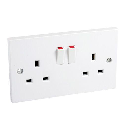 2 Way Socket DIY Electrical Indoor Socket  PIF2012 (Parcel Rate)