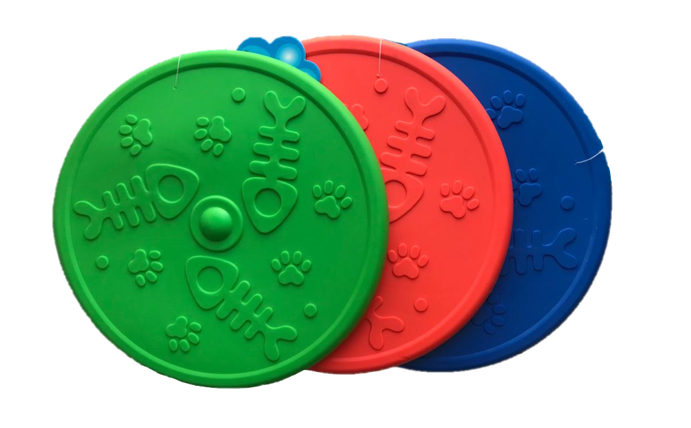 Silicone Rubber Frisbee Flying Disc Assorted Colours 3043 A  (Parcel Rate)