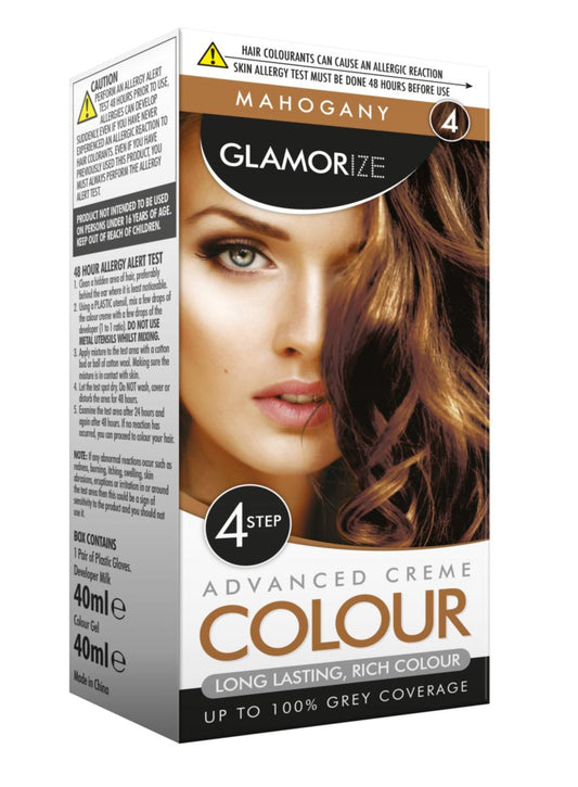 Women's Mahogany Hair Dye No.4 Advanced Creme Colour 310076 (Parcel Rate)