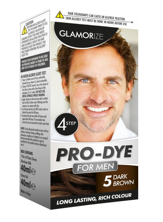 Men's Dark Brown Hair Dye No.5 Long Lasting Rich Colour 310999 A  (Parcel Rate)