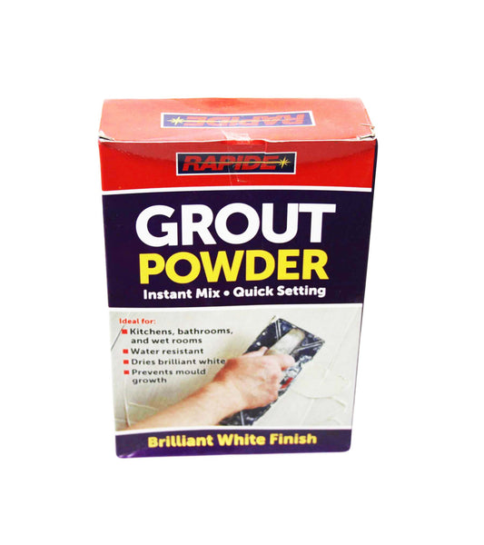 Quick Setting Grout Powder Instant Mix Brilliant White Finish Grout Powder 600g DIY 3130 (Parcel Rate)