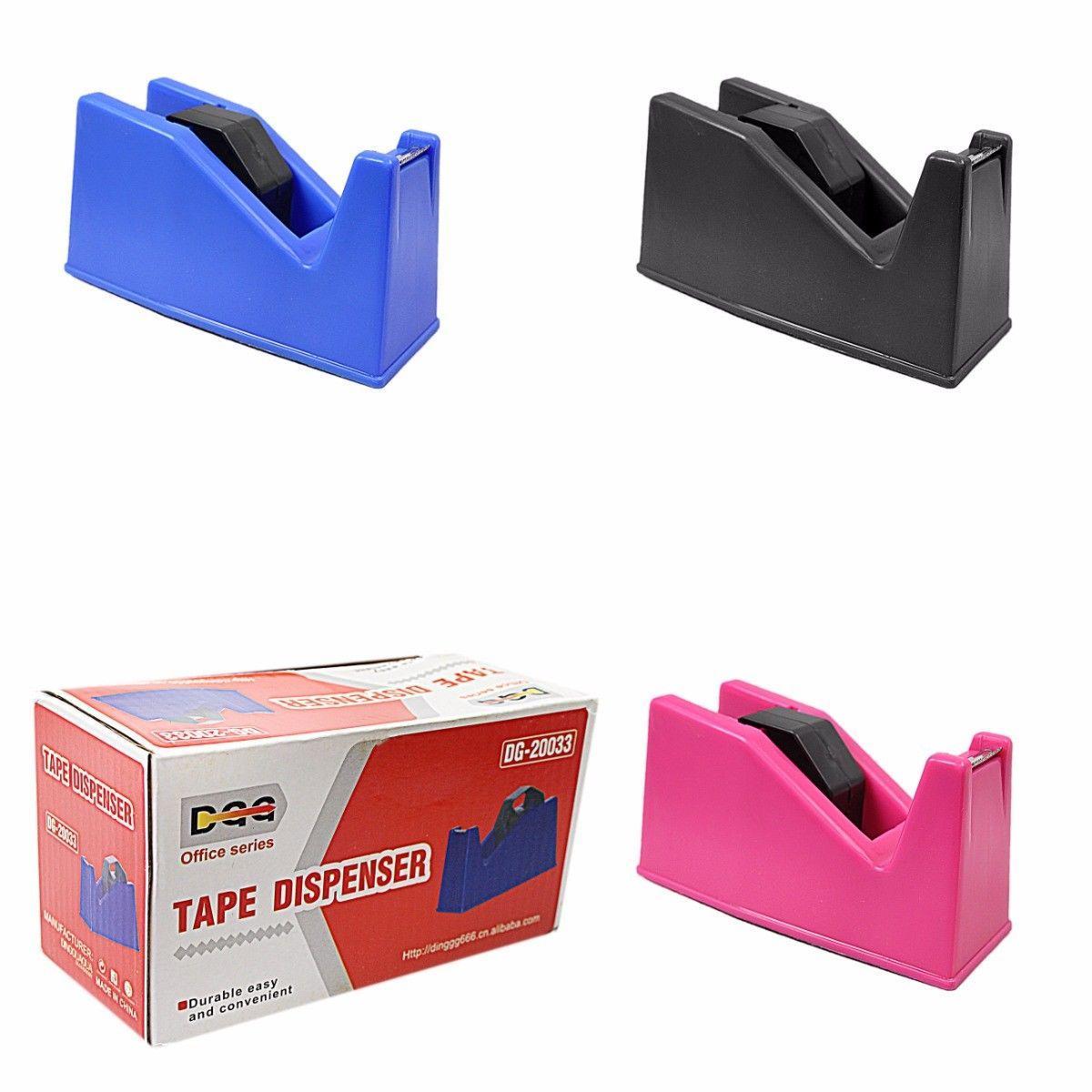 Durable Easy Plastic Tape Dispenser Available In Assorted Colours 15cm Stationery 0006 (Parcel Rate)