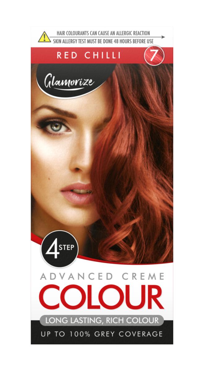 Women's Red Chilli Hair Dye No.7 Advanced Creme Colour 318586 (Parcel Rate)