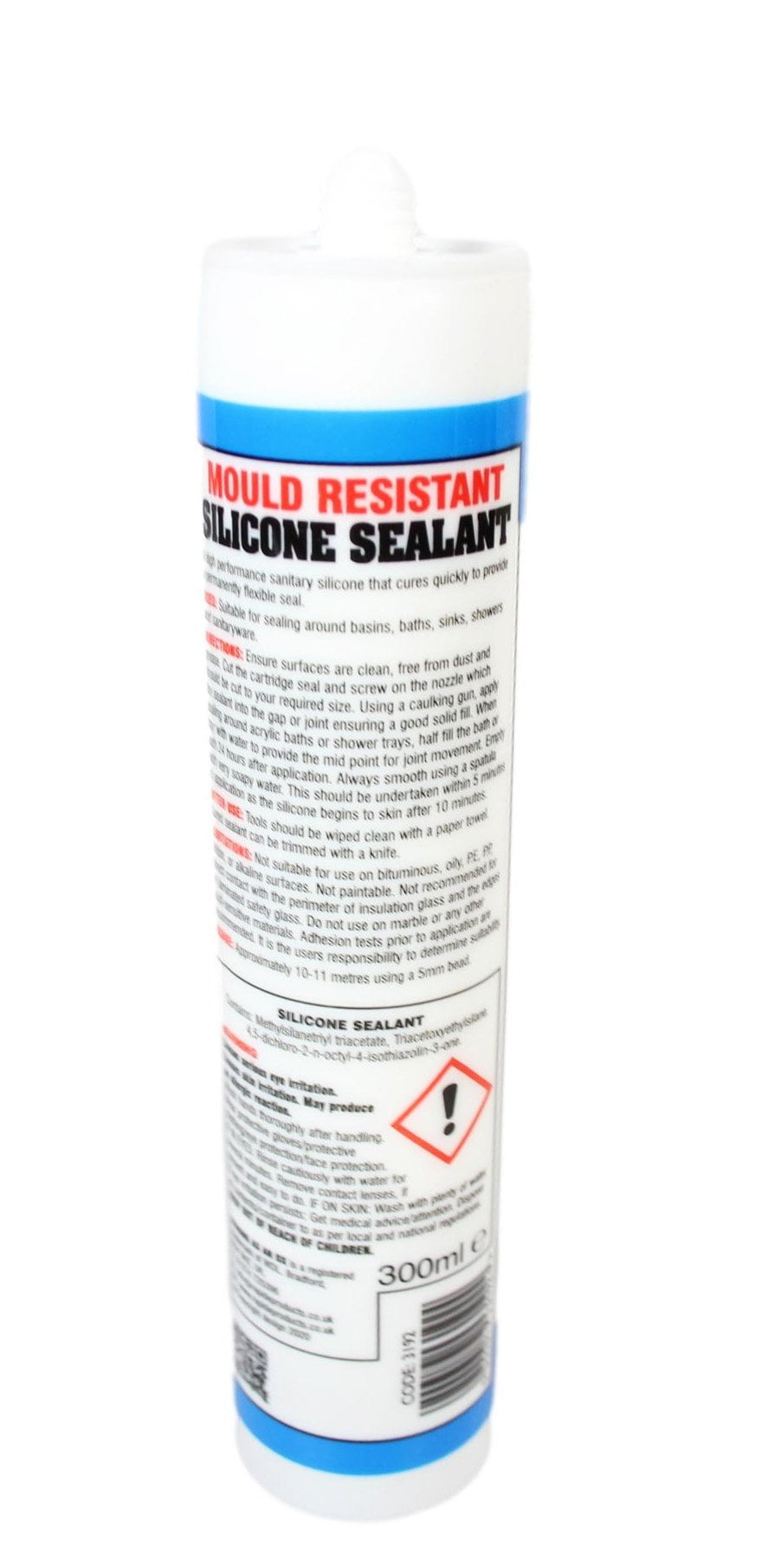 Silicone Sealant Cures Quickly For Permanent Flexible Seal 1 Piece 3192 (Parcel Rate)