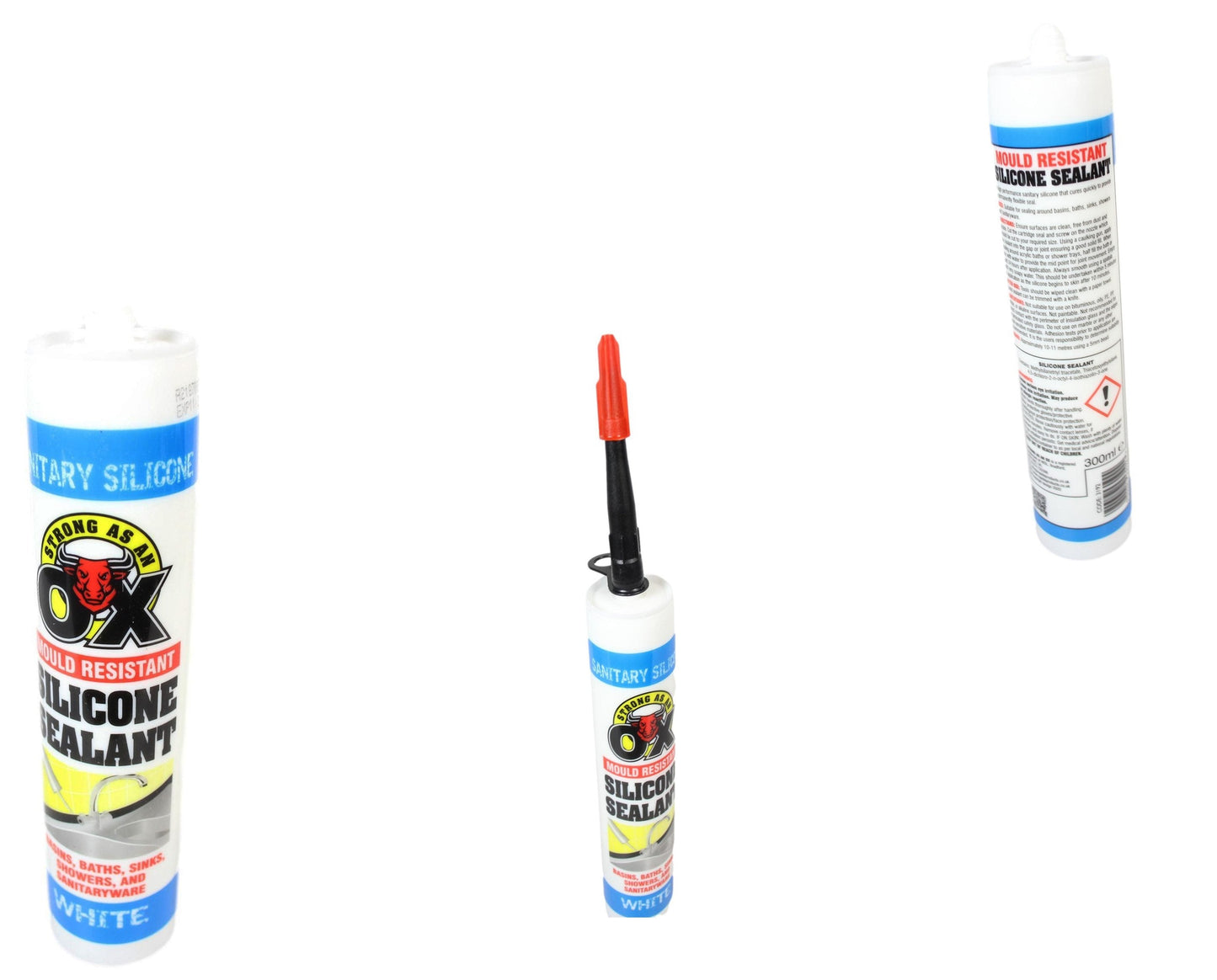 Silicone Sealant Cures Quickly For Permanent Flexible Seal 1 Piece 3192 (Parcel Rate)