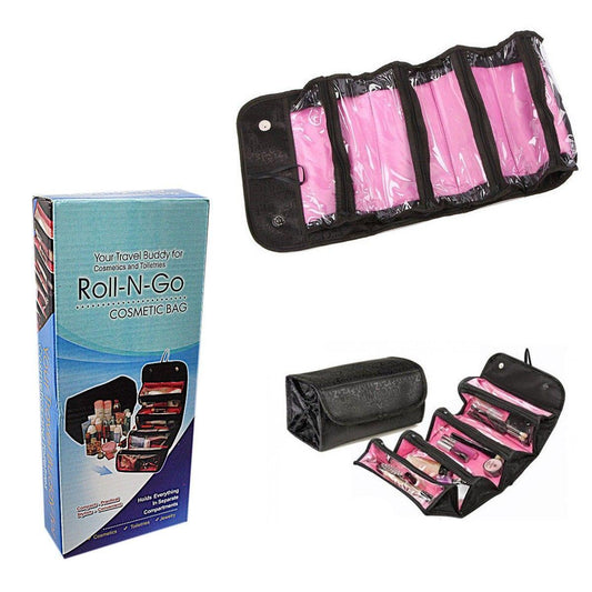 Roll-N-Go Makeup Cosmetic Bag Roll Up Travel Pouch 4087 (Parcel Rate)