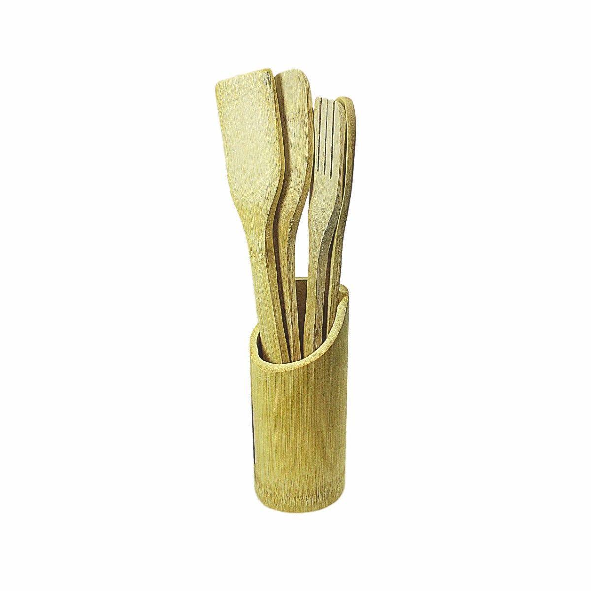 Bamboo Utensil Wooden Spoon Kitchen Set of 5 3827 / 4832 (Parcel Rate)