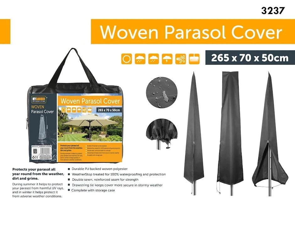 Garden Woven Parasol Cover 3237 (Parcel Rate)