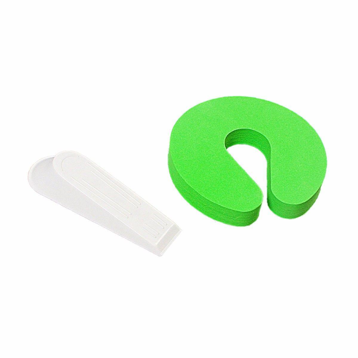 Foam and Plastic Door Stopper Set of 2 Assorted Colours 2167 (Large Letter Rate)