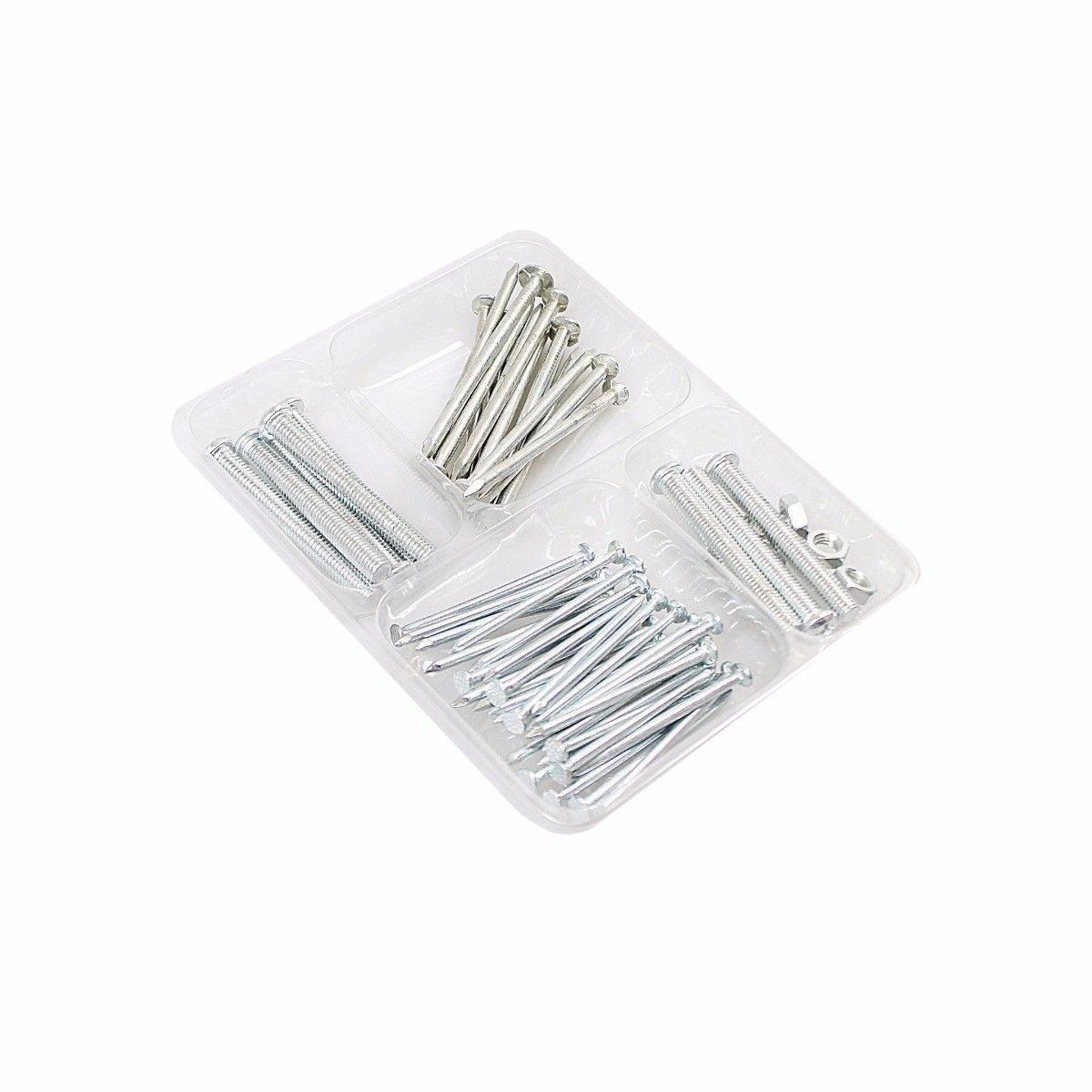 Box Of Assorted Screws Nuts Nails DIY Materials 4101 (Parcel Rate)