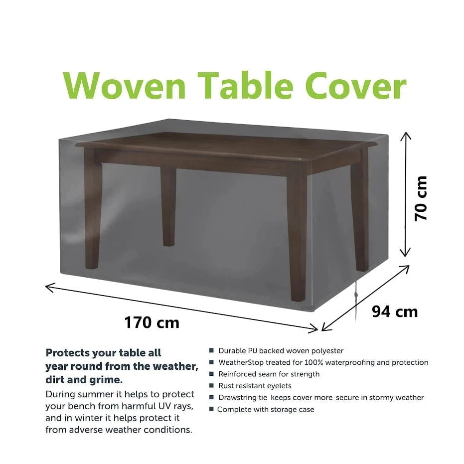 Garden Woven Table Cover 170 x 94 x 70cm 3275 (Parcel Rate)