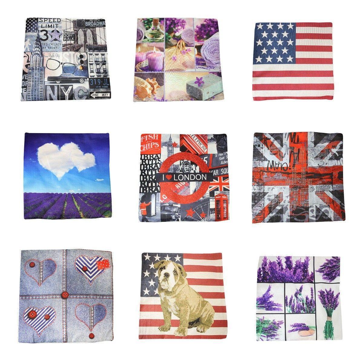 Bedroom Couch Cushion Cover Case 43 x 43 cm Assorted Designs 3954 (Large Letter Rate)