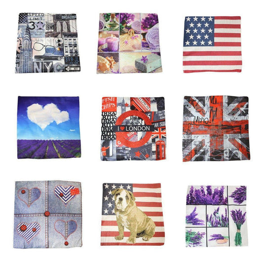 Bedroom Couch Cushion Cover Case 43 x 43 cm Assorted Designs 00943 (Large Letter Rate)