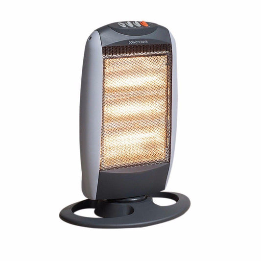 Halogen Heater Instant Heat 1200W 3 Heat Settings With Oscillation Safety Tilt  HEA1416 A W25  (Big Parcel Rate)p