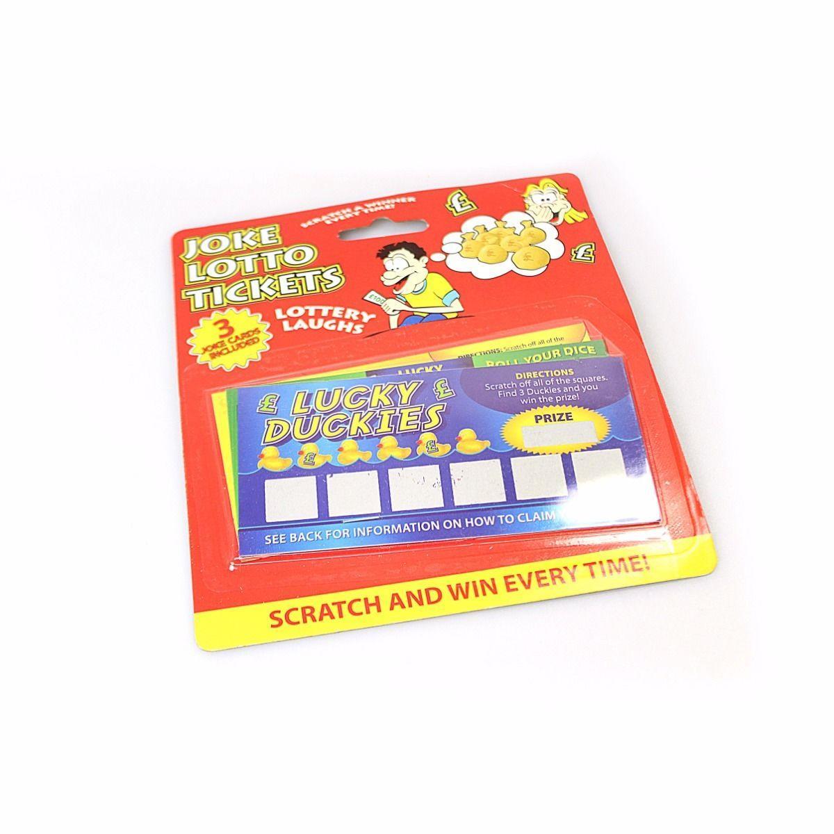 N45012 Fake Scratch Cards Lottery Tickets Jokes & Gags Scratch & Win Everytime  5012 (Parcel Rate)