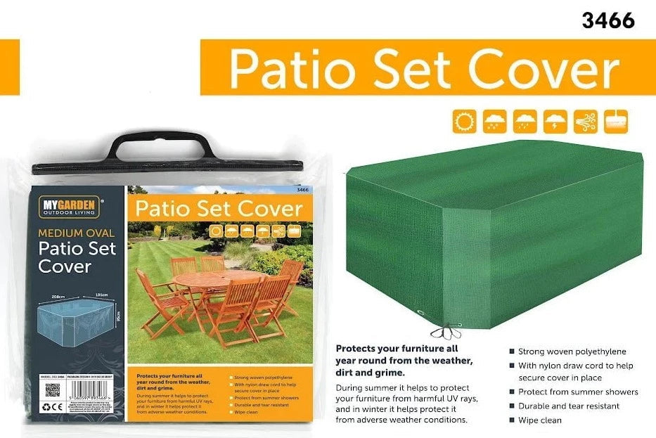 Garden Patio Set Cover Oval Medium 208 x 191 x 95 cm 3466 (Parcel Rate)