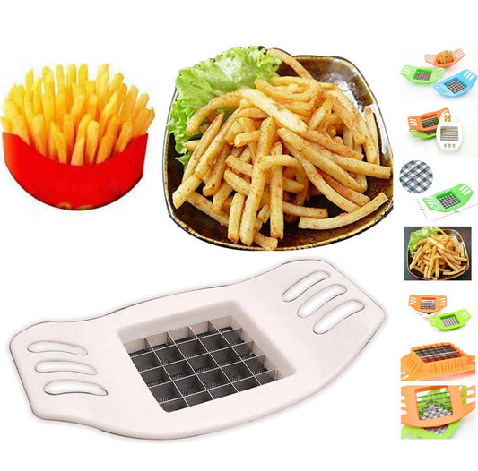 French Fry Potato Chipper Vegetable Fruit Cutter Chopper Assorted Colours 3610 (Parcel Rate)