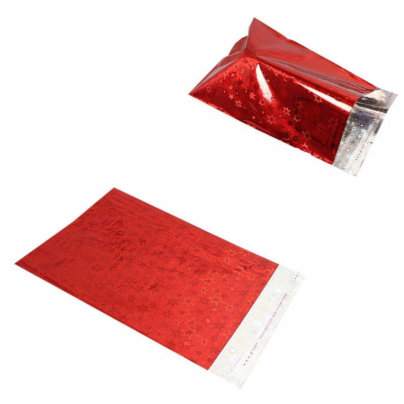 Shiny Packaging Wrapping Gift Bag Envelope 22cm x 26cm Pack Of 5 Assorted Colours 4913 (Large Letter Rate)