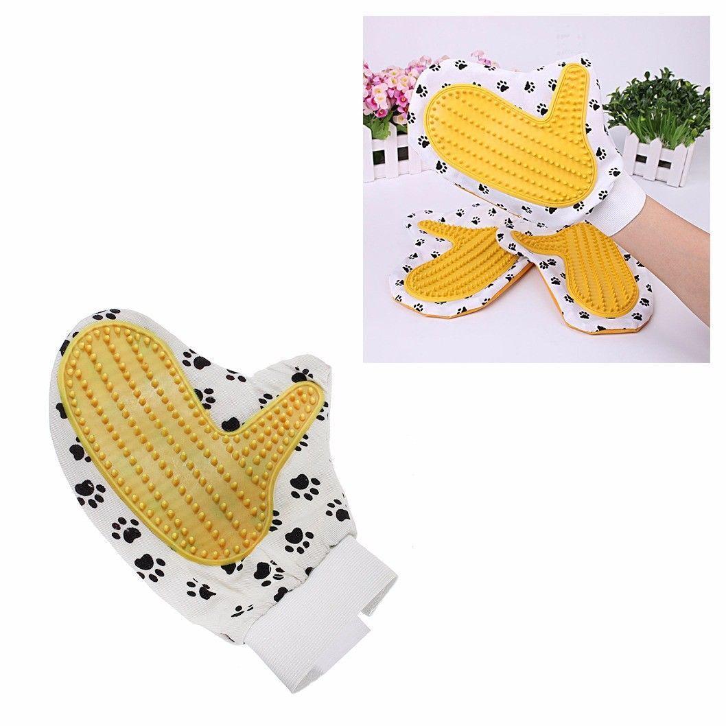 Pet Touch Grooming Massage Hair Removal Bath Brush Glove Dog Cat Hair Comb 4410 (Large Letter Rate)