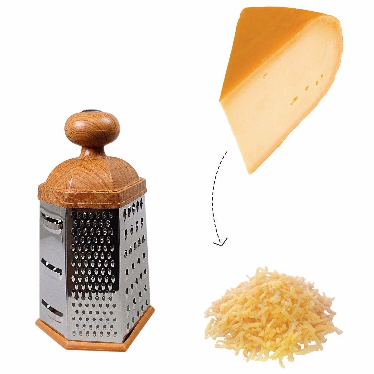 Large 6 Sided Professional Grater Shredder For Cheese Garlic Ginger Potatoes Kitchen 4767 (Parcel Rate)