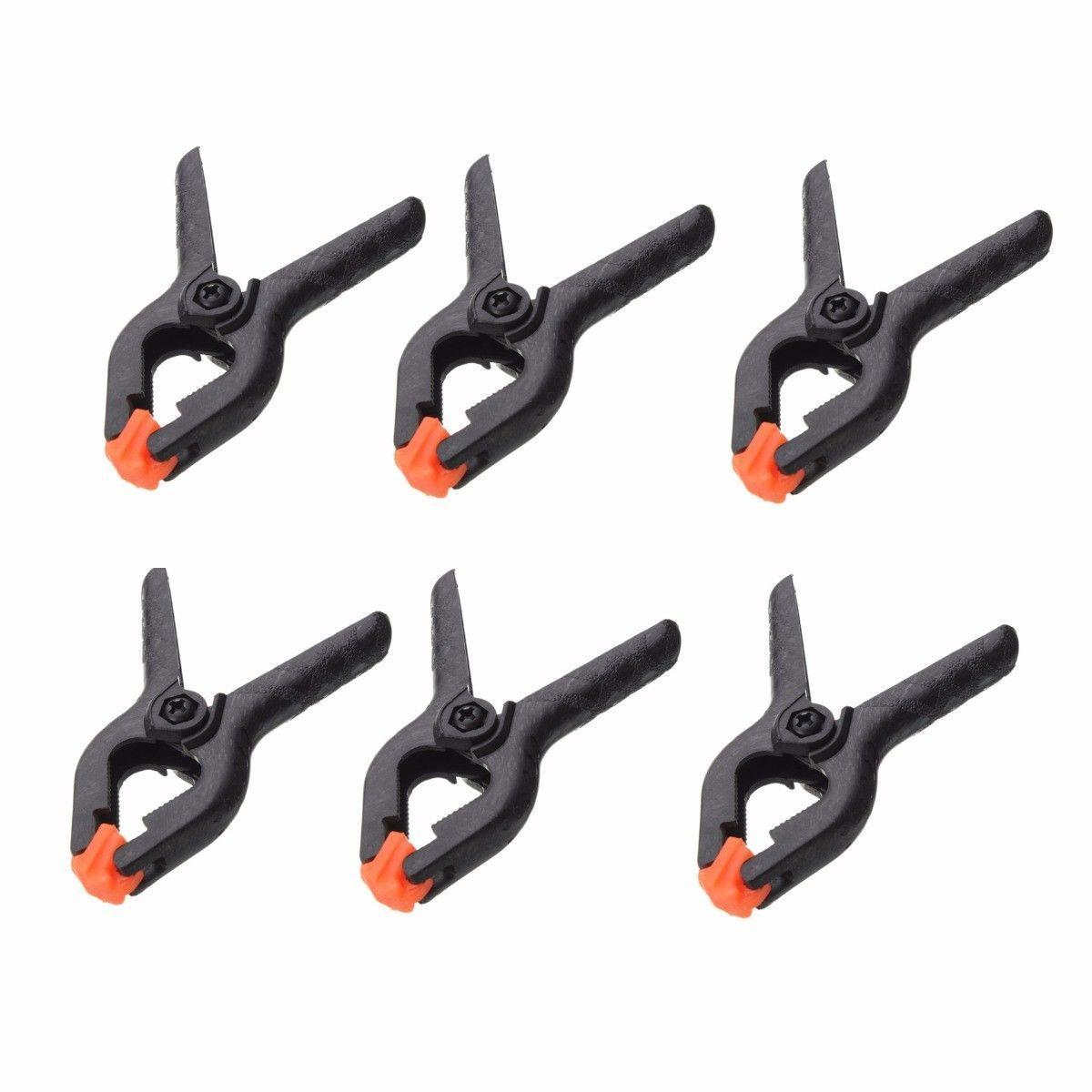 Swivel Spring Clamps Durable Plastic 2'' 6 Pack Diy 2231 (Parcel Rate)