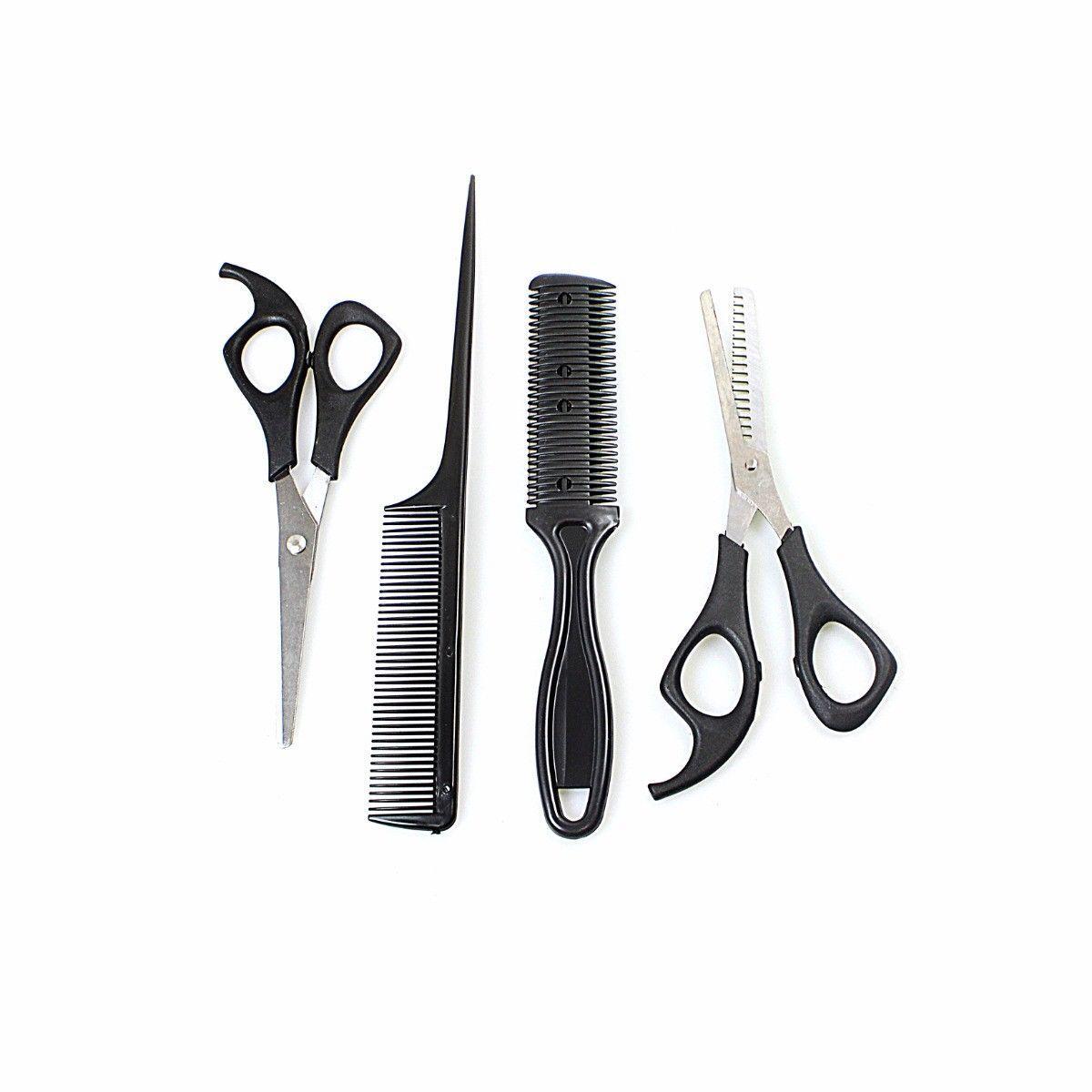 Hair Salon Trimming Scissors Comb Set of 4 4800 (Parcel Rate)