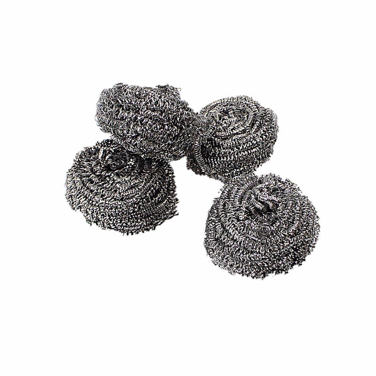 Stainless Steel Super Fine Scourers 4 Pack 4899 (Parcel Rate)