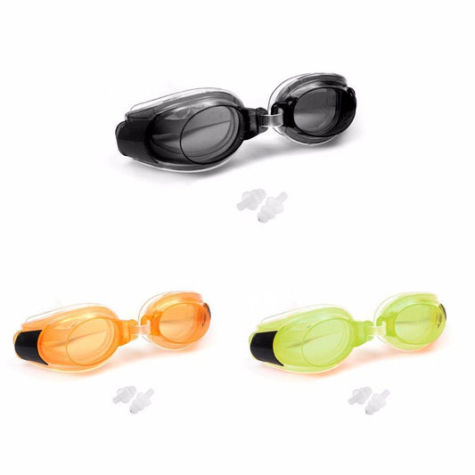 Swimming Goggles with Nose Clip and Ear Plugs One Size Assorted Colours 2140 A (Large Letter Rate)