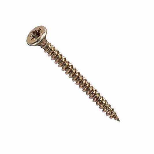 4.0 X 40mm Pozi Countersunk Hardened Chipboard Wood Screws Pack of 30 0027(Large Letter Rate)