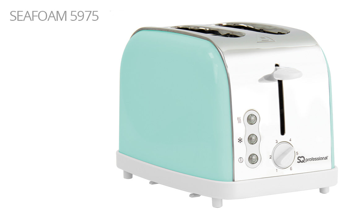 SQ Professional Dainty 2 Slice Toaster 900W Seafoam 5975 A  (Parcel Rate)