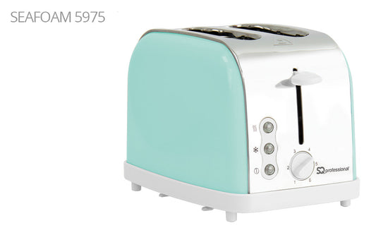 SQ Professional Dainty 2 Slice Toaster 900W Seafoam 5975 A  (Parcel Rate)