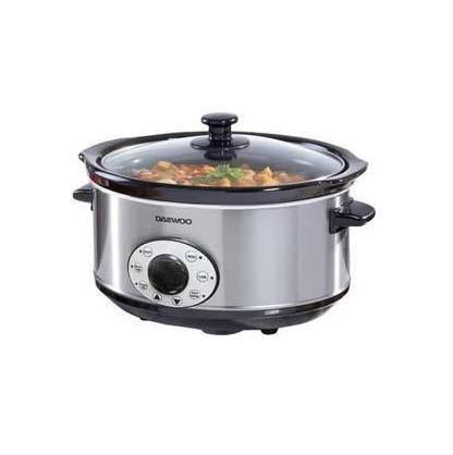 Stainless Steel Home Cooker Healthy Cooking 1.5 Litre Slow Cooker SDA1363 A (Big Parcel)