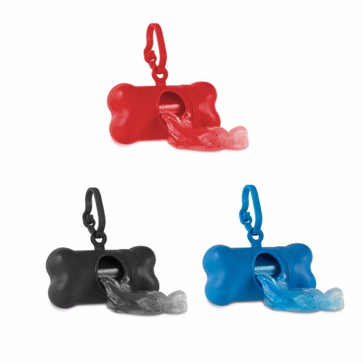 Pet Dog Poo Bag with Keychain Carrier Case Assorted Colours 0044 (Parcel Rate)