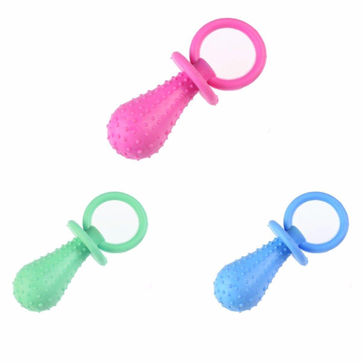 Pet Dog Toy Dummy Ring Shape Assorted Colours 0058 (Parcel Rate)