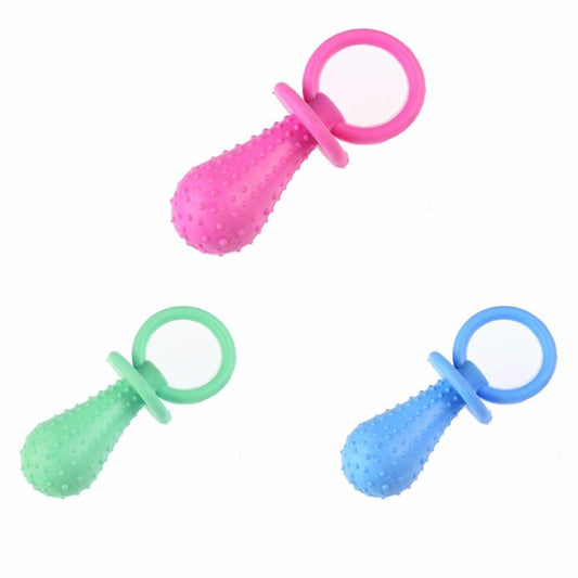 Pet Dog Toy Dummy Ring Shape Assorted Colours 0058 (Parcel Rate)