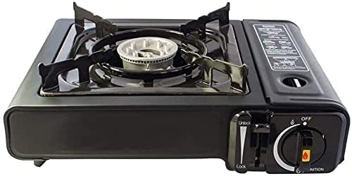 Portable Camping Gas Cooker Stove Single Burner  with Carry Case 10121 (Parcel Rate)