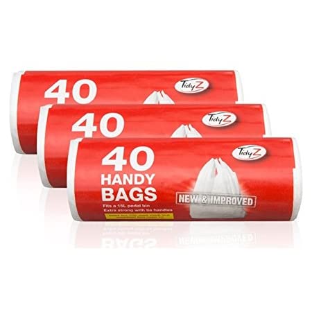 Bin Bags with Tie Handles 45 x 57.5 cm Pack of 40 B0046 A (Parcel Rate)