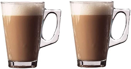Latte Drinking Glasses 240ml Pack of 2 0425 (Parcel Rate)