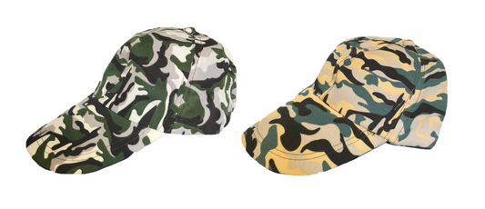 Camouflage Army Print Baseball Cap One Size Assorted Colours 4314 (Parcel Rate)