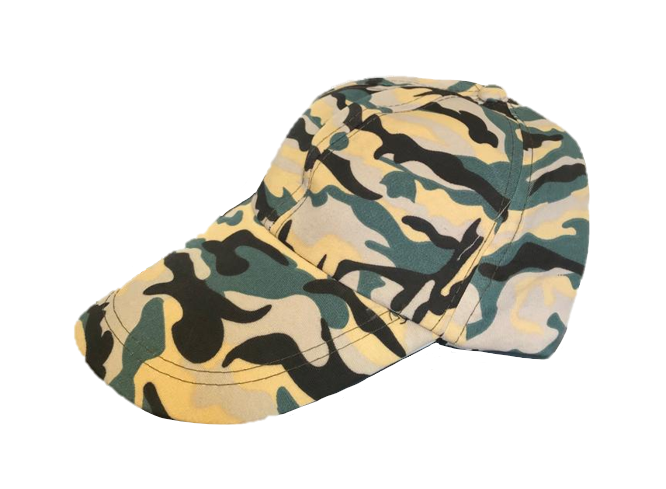 Camouflage Army Print Baseball Cap One Size Assorted Colours 4314 (Parcel Rate)