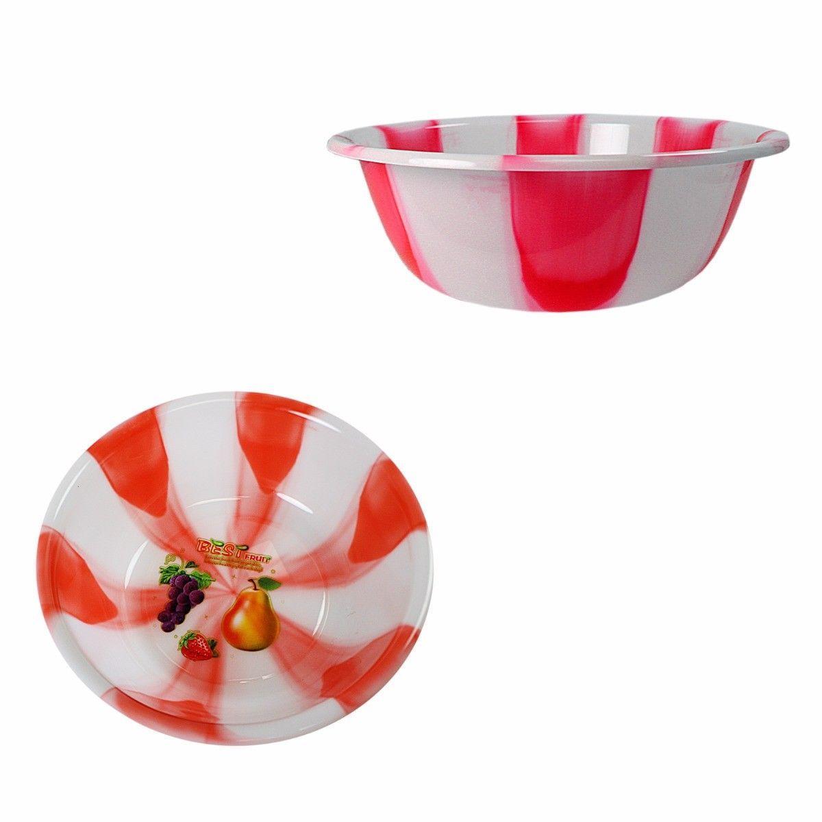Tie Dye Print Plastic Kitchen Bowls Bowls Medium 32 cm Assorted Colours 3065 (Parcel Rate)