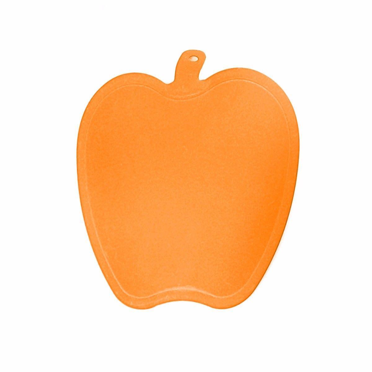 Plastic Apple Shaped Cutting & Chopping Board 21 x 17 cm Assorted Colours 3274(Parcel Rate)