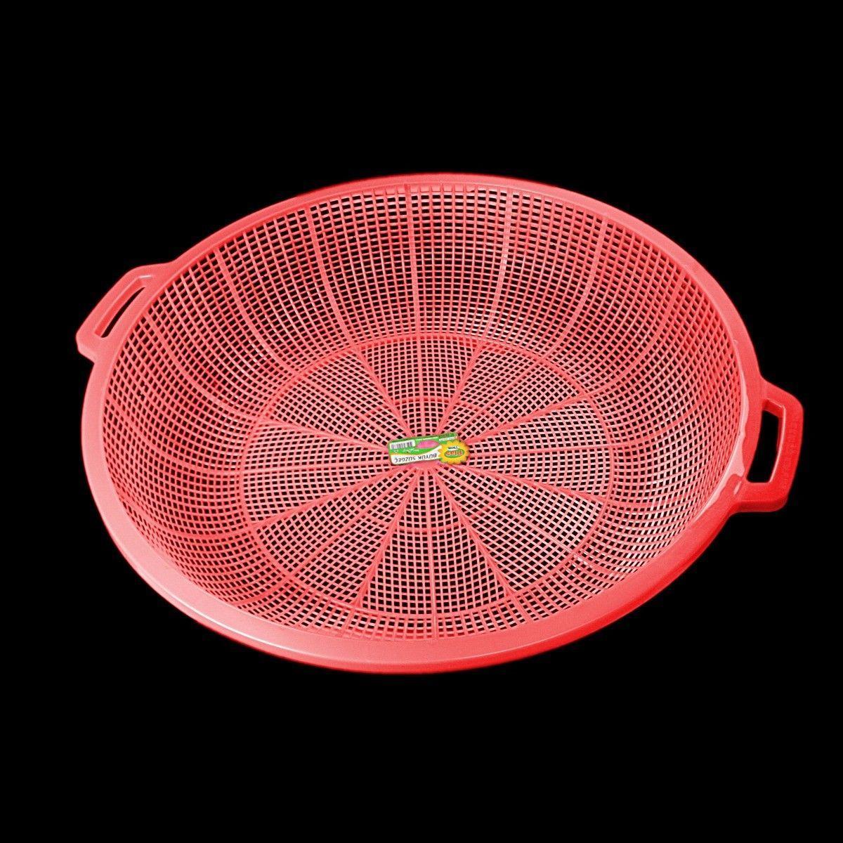 Plastic Strainer with Handles 42 cm Assorted Colours 0037 (Parcel Rate)