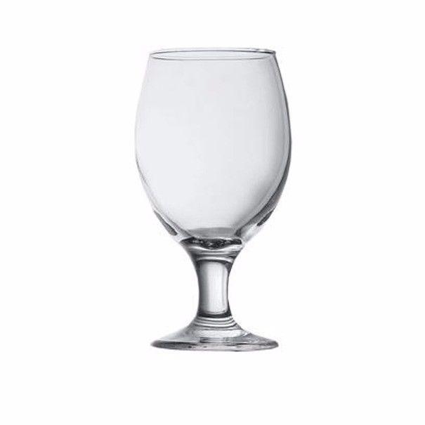 6 Pack of clear glass beer glass, drinking glass fancy beer glass 400ml 44417  9224 (Parcel Rate)